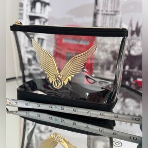 Victoria's Secret Clear Bag with Gold Accents
